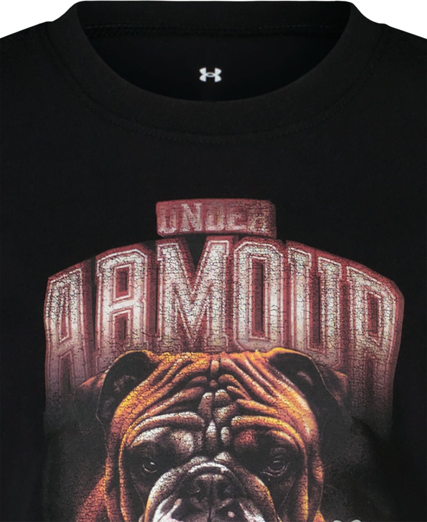 Футболка Under Armour Underdog Short-Sleeve T-Shirt для мальчиков, цвет: Чёрный — фото 4
