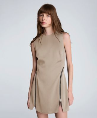 Women's Sheath Zipper Short Dress