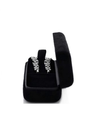 Victoria Mixed Cluster Drop Earrings