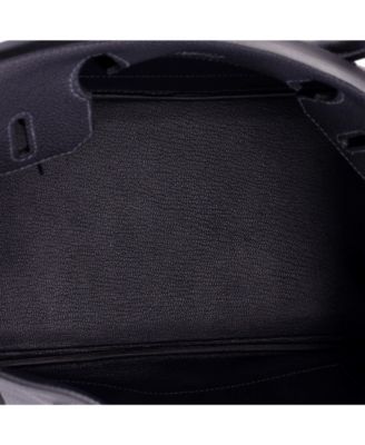 Birkin 30 Handbag Blue Togo with Palladium Hardware