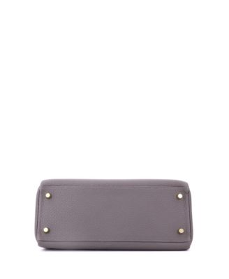 Kelly 28 Handbag Grey Togo with Gold Hardware