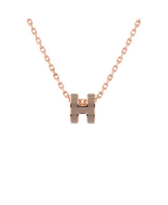 Pop H Pendant Chain Necklace