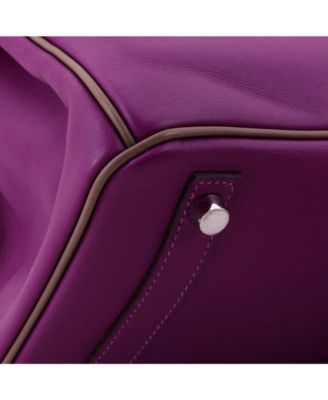 Birkin 30 Handbag Bicolor Swift with Palladium Hardware