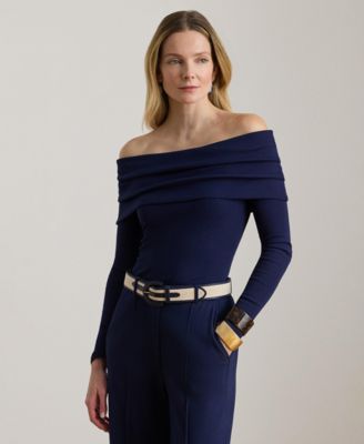Women's Ribbed Off-The-Shoulder Top