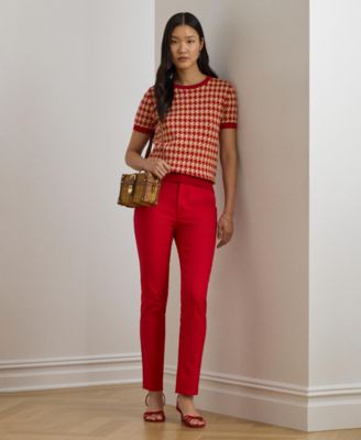 Women's Houndstooth Crewneck Sweater