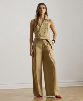 Lauren Ralph Lauren - Women's Belted Notch Lapel Jumpsuit