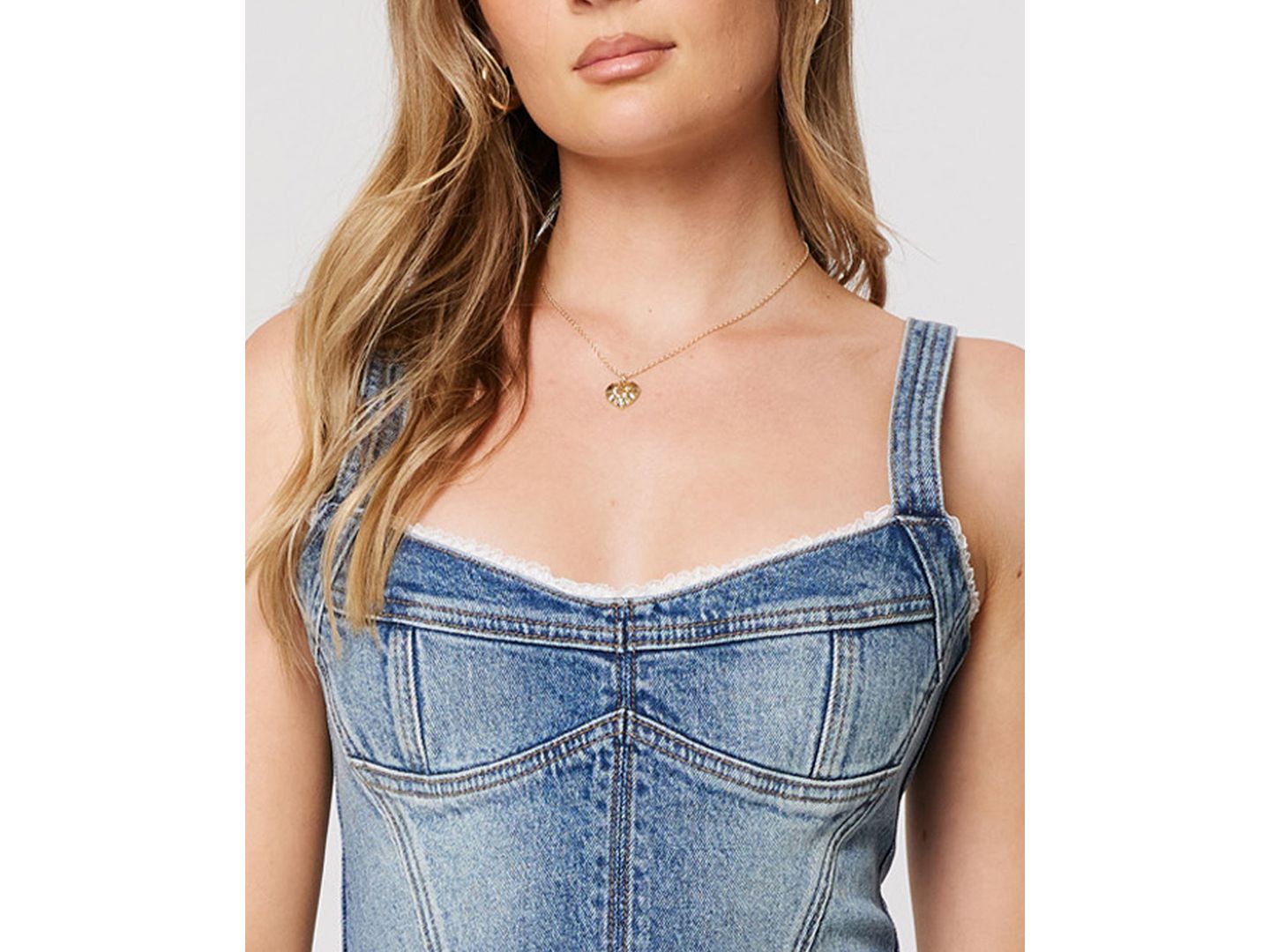 Женский топ Abrand Saloon Bodice Selena V-Neck Sleeveless — фото 4
