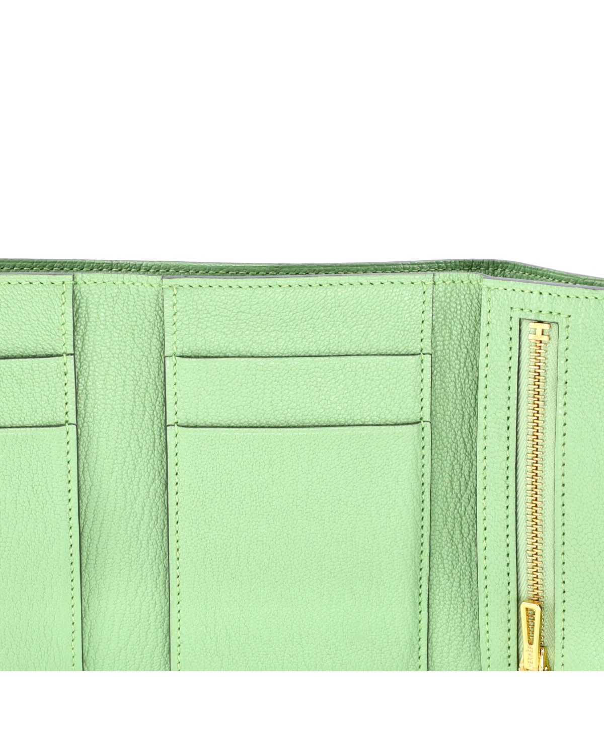Pre-Owned Hermes Compact Trifold Bearn Wallet Chevre Mysore