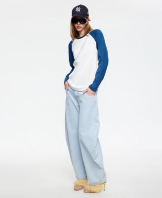 Women's Crew Neck Baseball T-Shirt