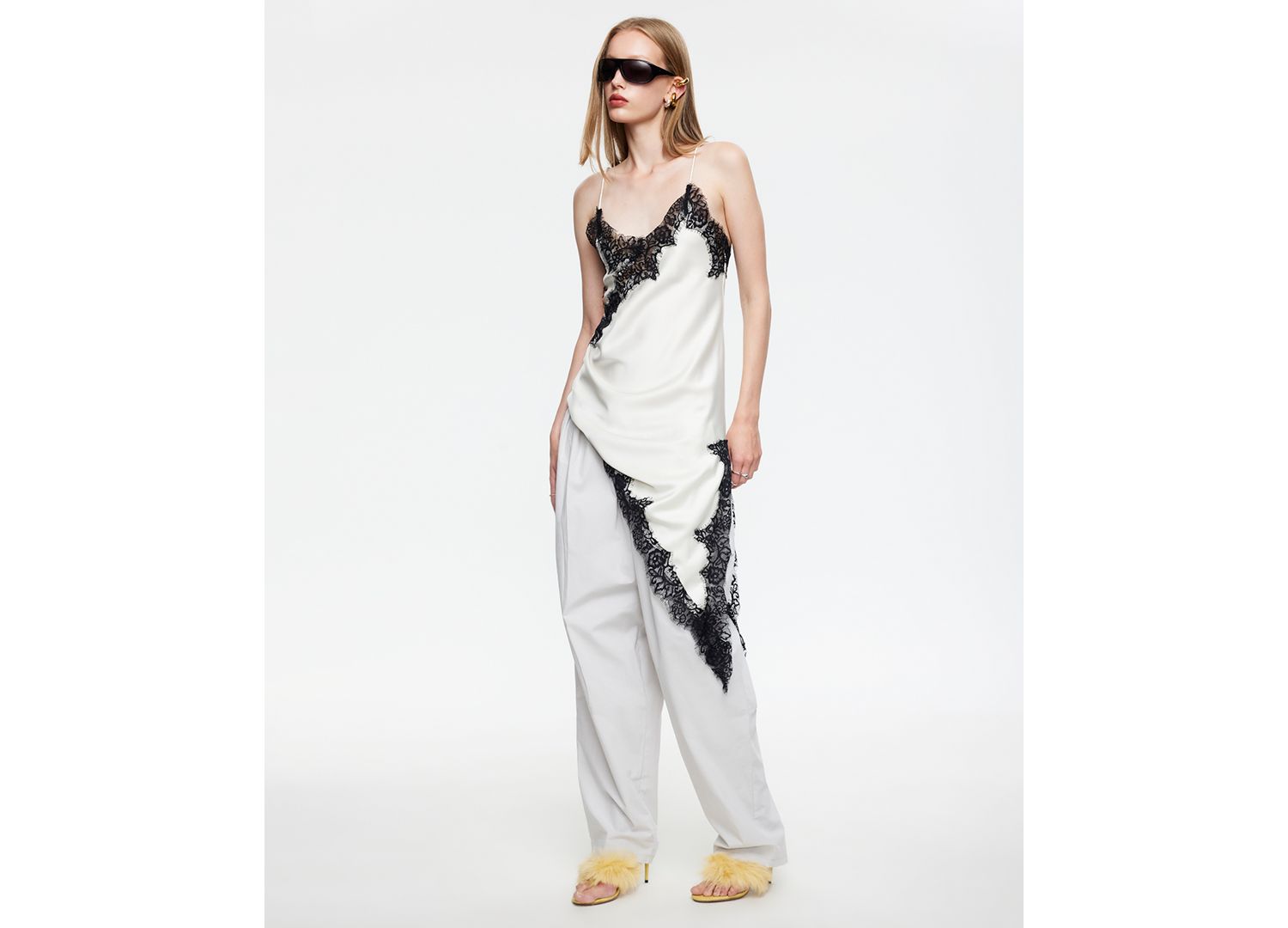 Women's Emerging Sleeveless Asymmetric Midi Dress