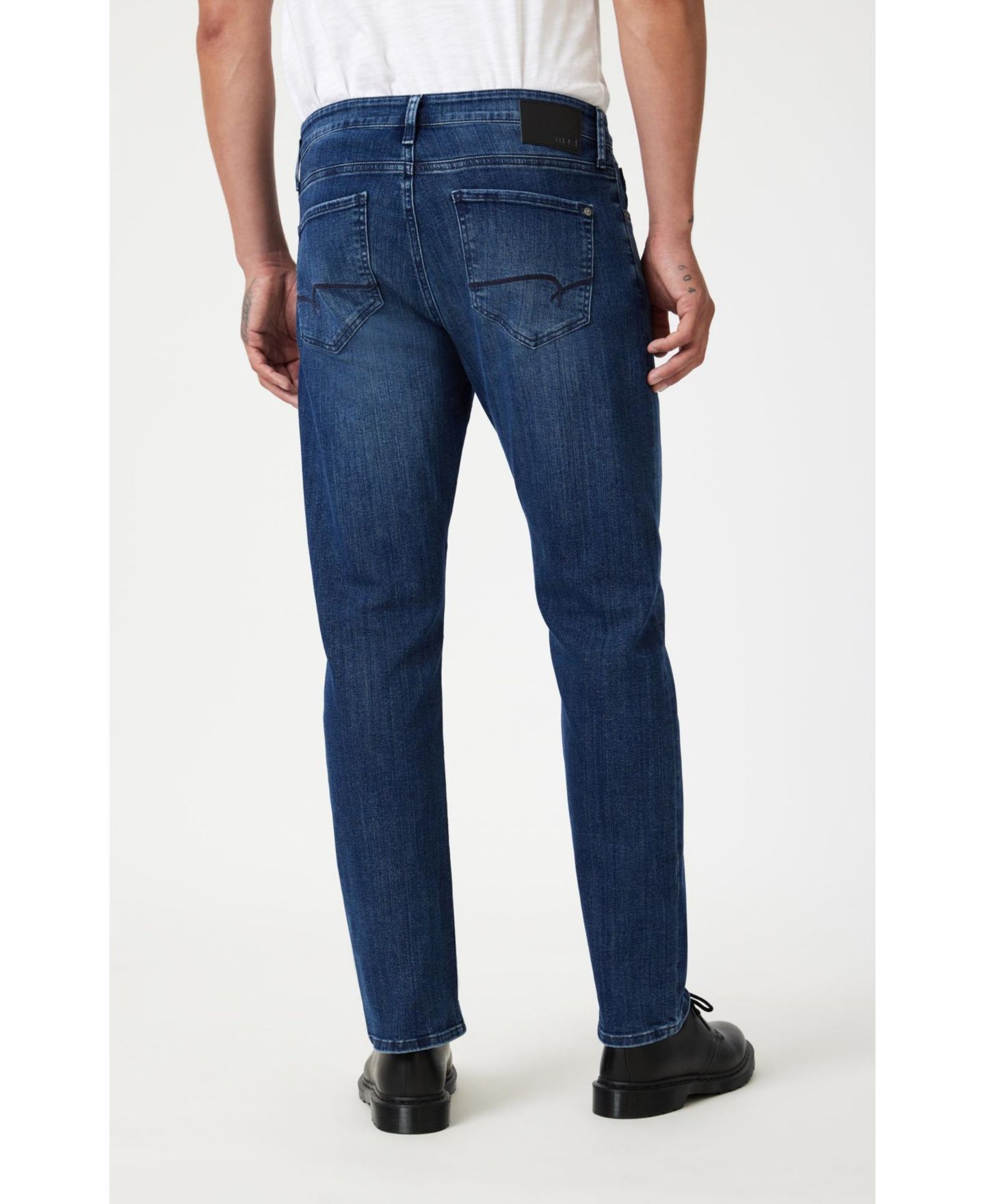 Мужские джинсы Mavi Jeans Mavi Zach Straight Leg In Dark Brushed Nashville, цвет: Тёмный синий — фото 3