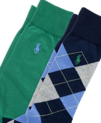 Men's Argyle Slack Socks, 2-Pack