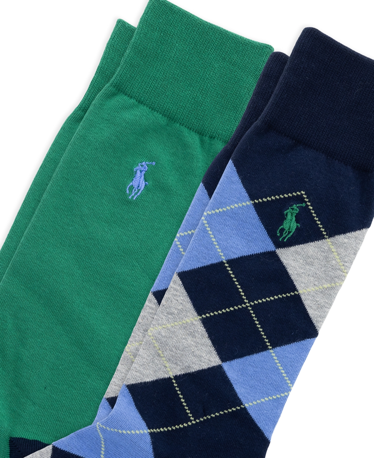 Polo Ralph Lauren Men's Argyle Slack Socks, 2-Pack