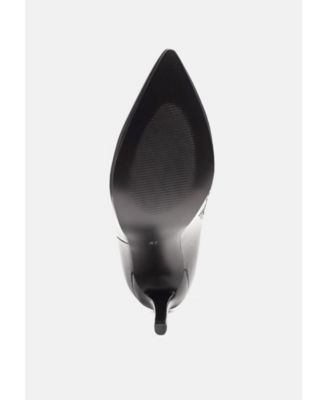 Womens Kendra Faux Leather High Heel Stiletto Boots