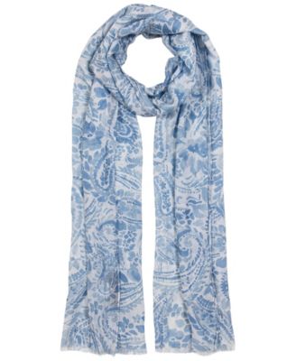 Summer Paisley Crinkled Oversized Oblong Scarf