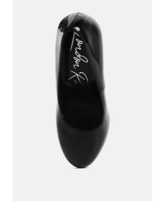 Womens Dixie Patent Faux Leather Pump Sandals