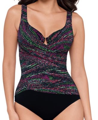 Women's Light Show Layered Escape Underwire One-Piece Swimsuit