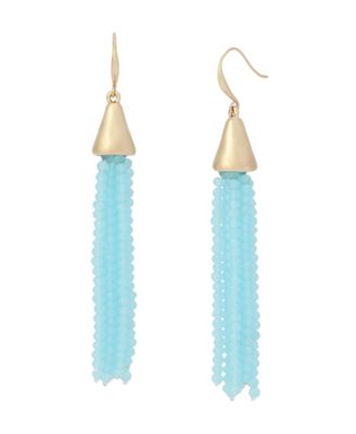 Seed Bead Fringe Earrings