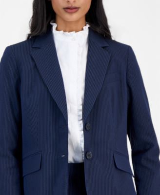 Women's Seersucker Stripe Blazer