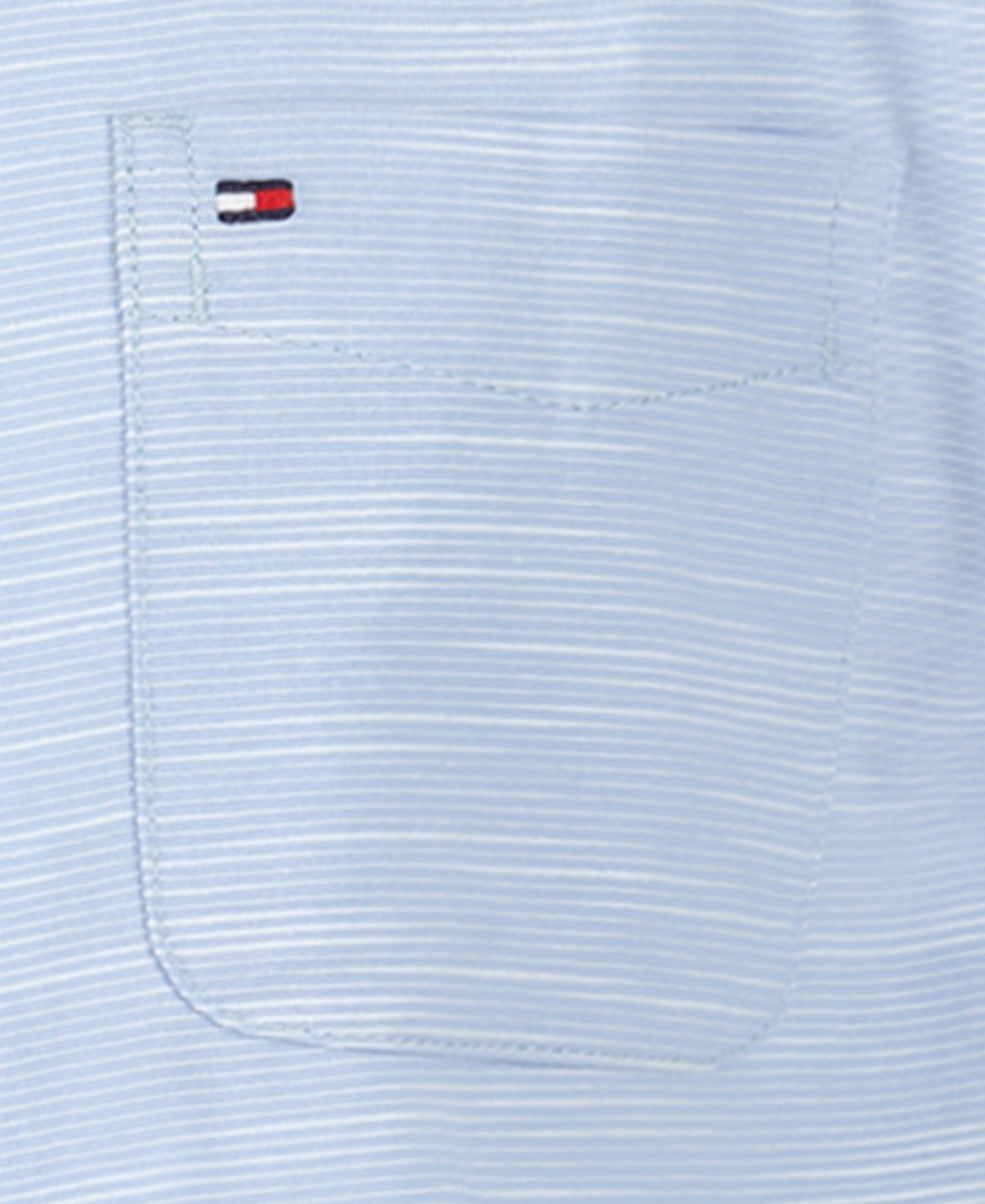 Рубашка Tommy Hilfiger Short-Sleeve Woven для мальчиков, цвет: Шамбре синий — фото 5