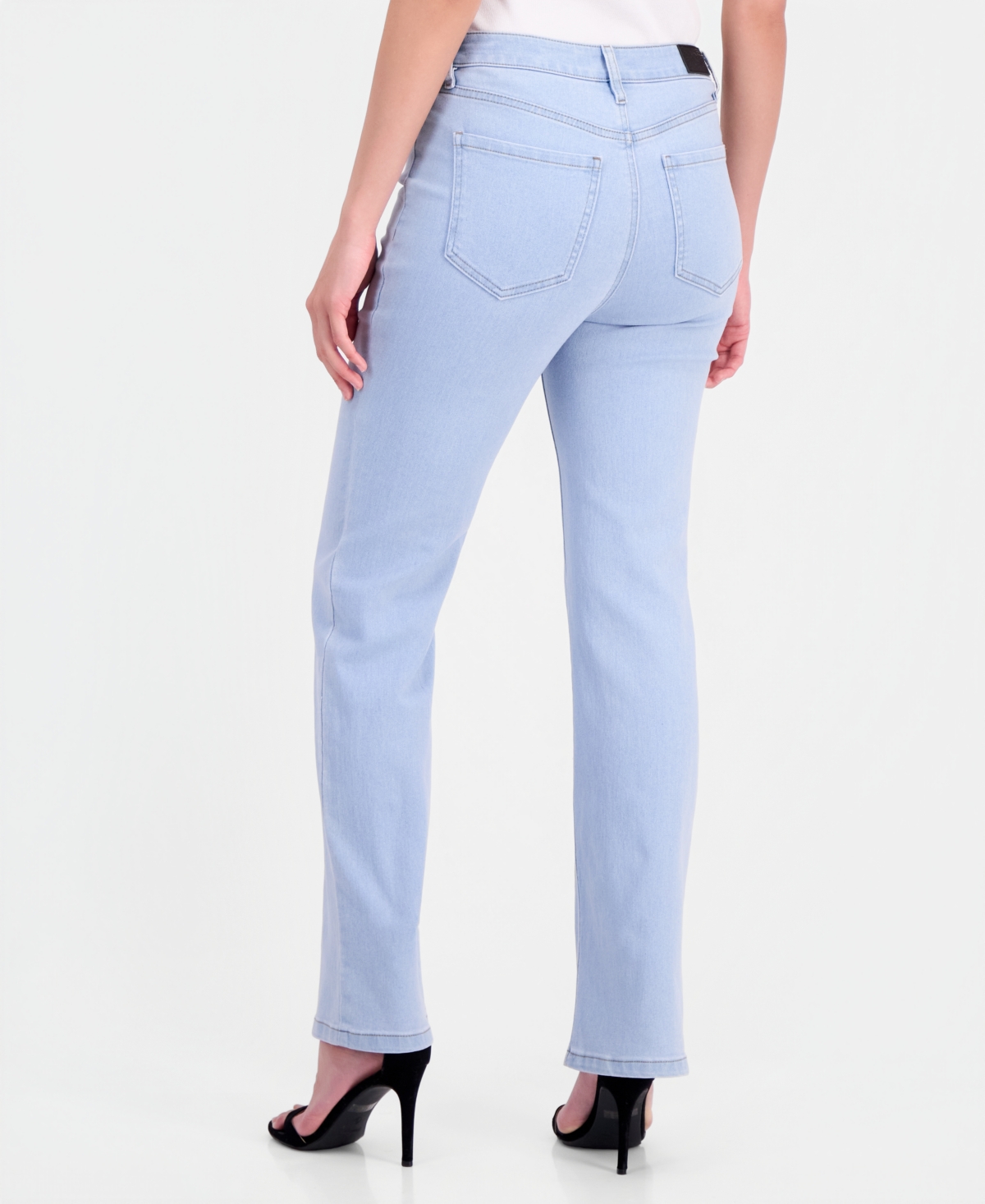 Anne Klein Petite High-Rise Boot-Leg Pants