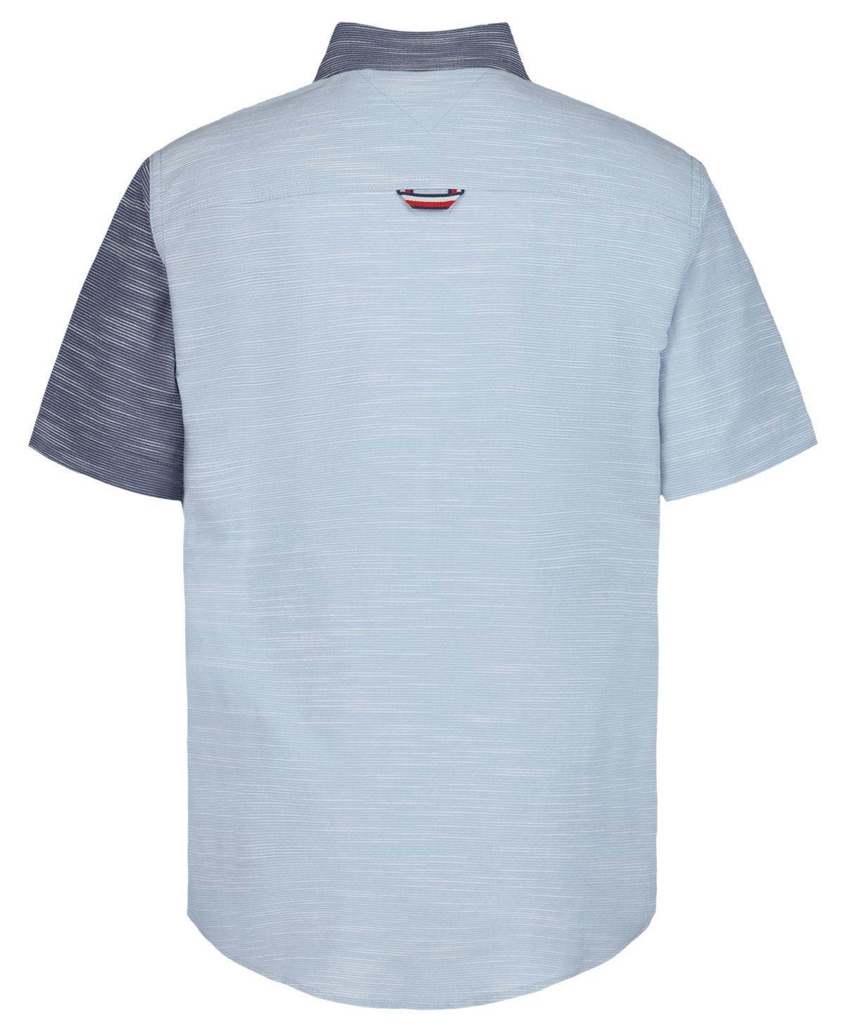 Tommy Hilfiger Boys' 8-20 Textured Party Short-Sleeve Woven Shirt