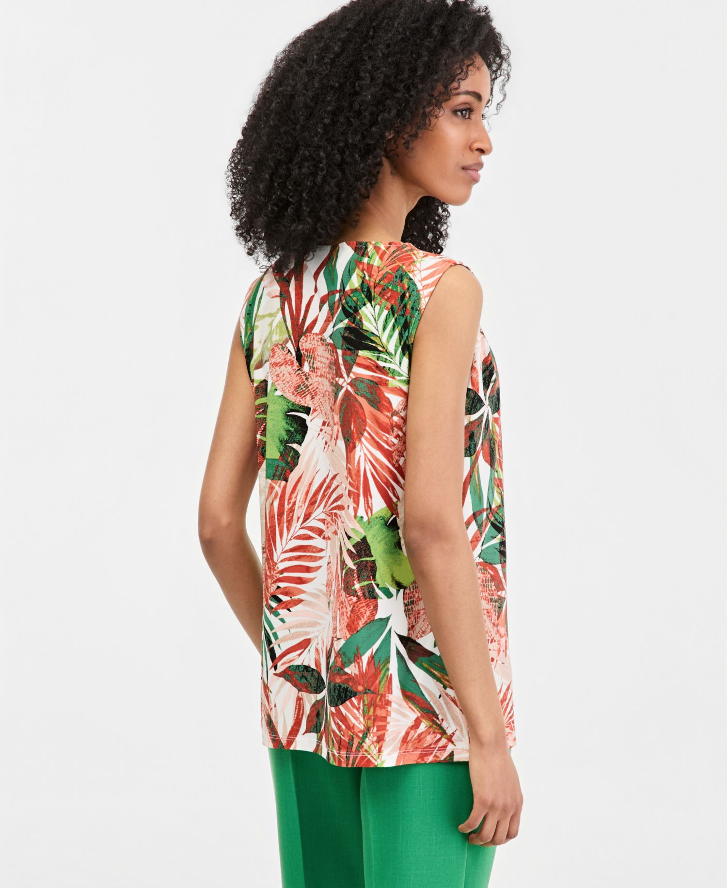 Women's Pleated Keyhole Top