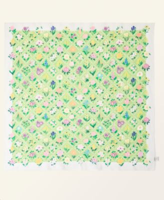 Flower Show State Flowers Print Cotton Scarf