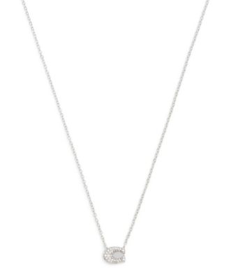 Faux Stone Pav&eacute; Signature C Necklace