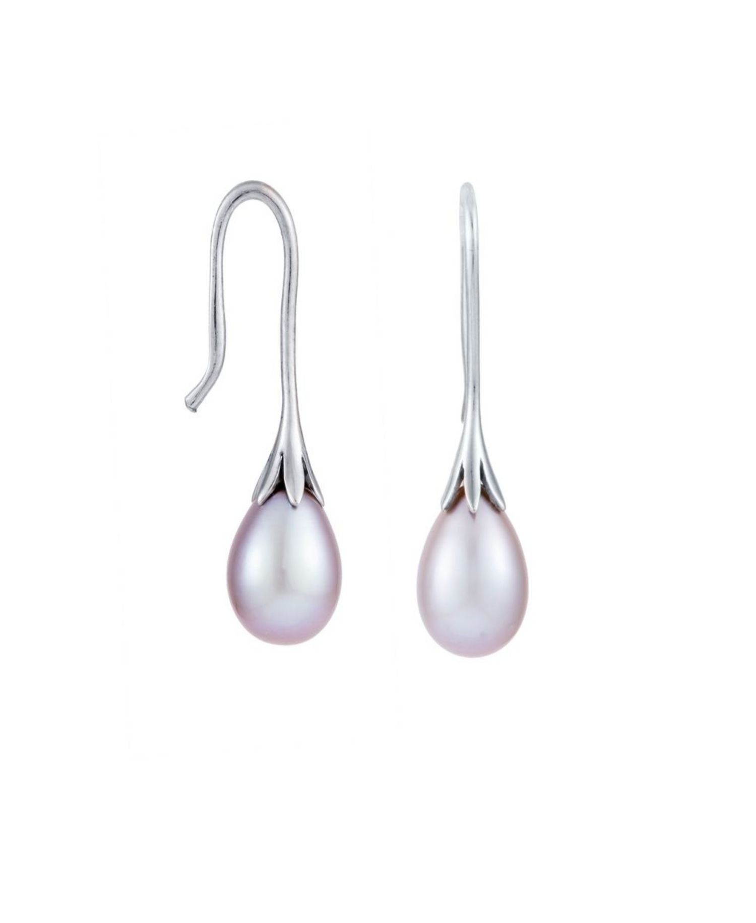Cultured Freshwater Pearl (7-8 mm) Wire Earrings in Sterling Silver