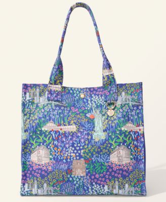 Flower Show Scenic Print Tote Bag