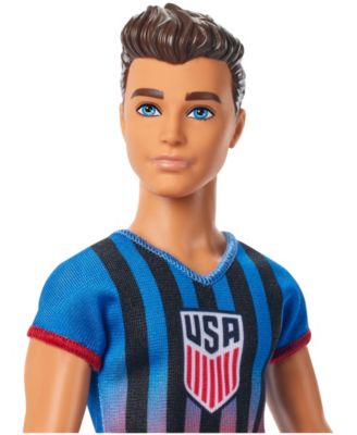 Careers USSF Soccer Fashion Ken Doll Dressed in Removable Sport Outfit