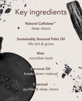 Blendercleanser Tool Scrub Charcoal Exfoliating Solid Soap, 3 oz.