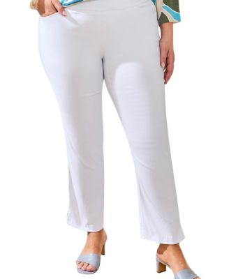 Plus Size Flatten-It&reg; Pull-On Ankle Pant