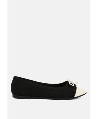 Womens Rosario Two Tone Ballerinas