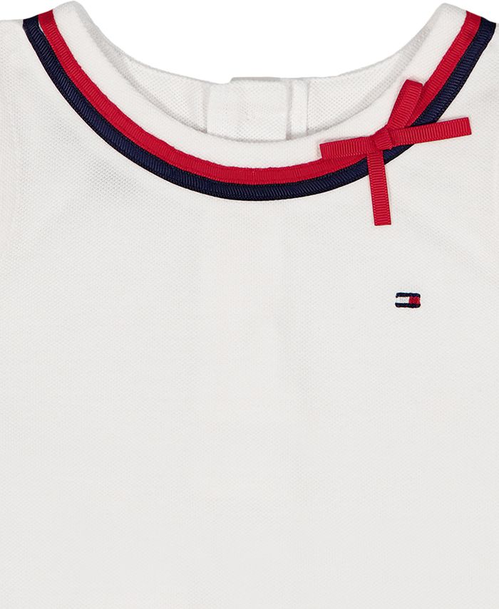 Tommy Hilfiger Girls' 4-6X Round Neck Top and Cropped Leggings, 2-Piece Set - Multi - 6