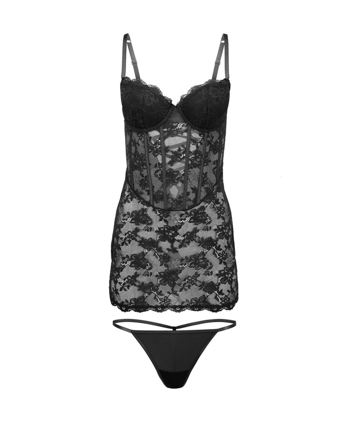 Adore Me Women's Brielle Babydoll & G-String Set Lingerie