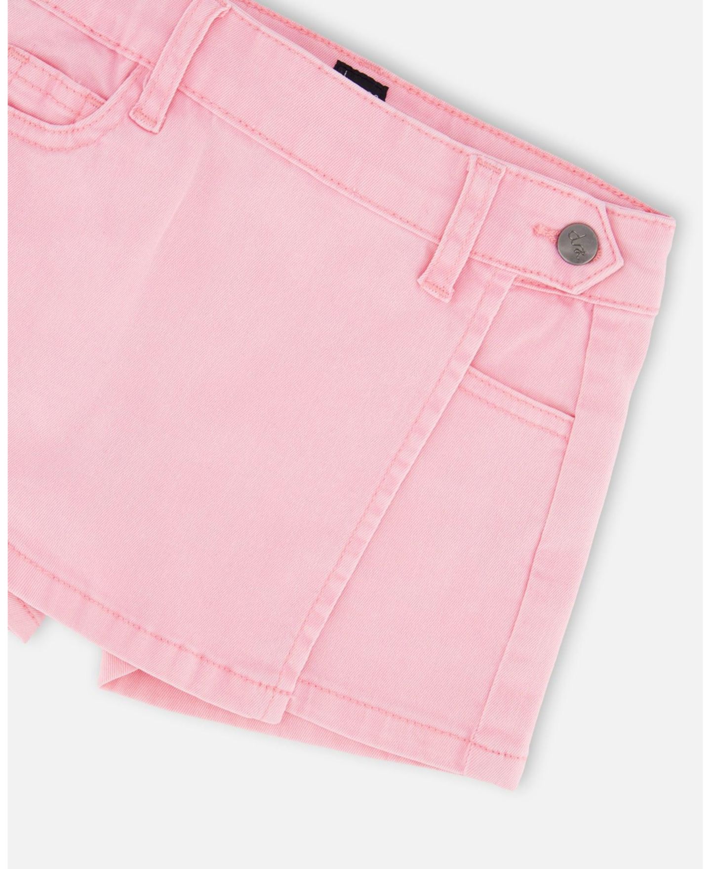 Юбка-шорты Deux par Deux Stretch Twill Skort для девочек-малышей, цвет: Розовый — фото 4