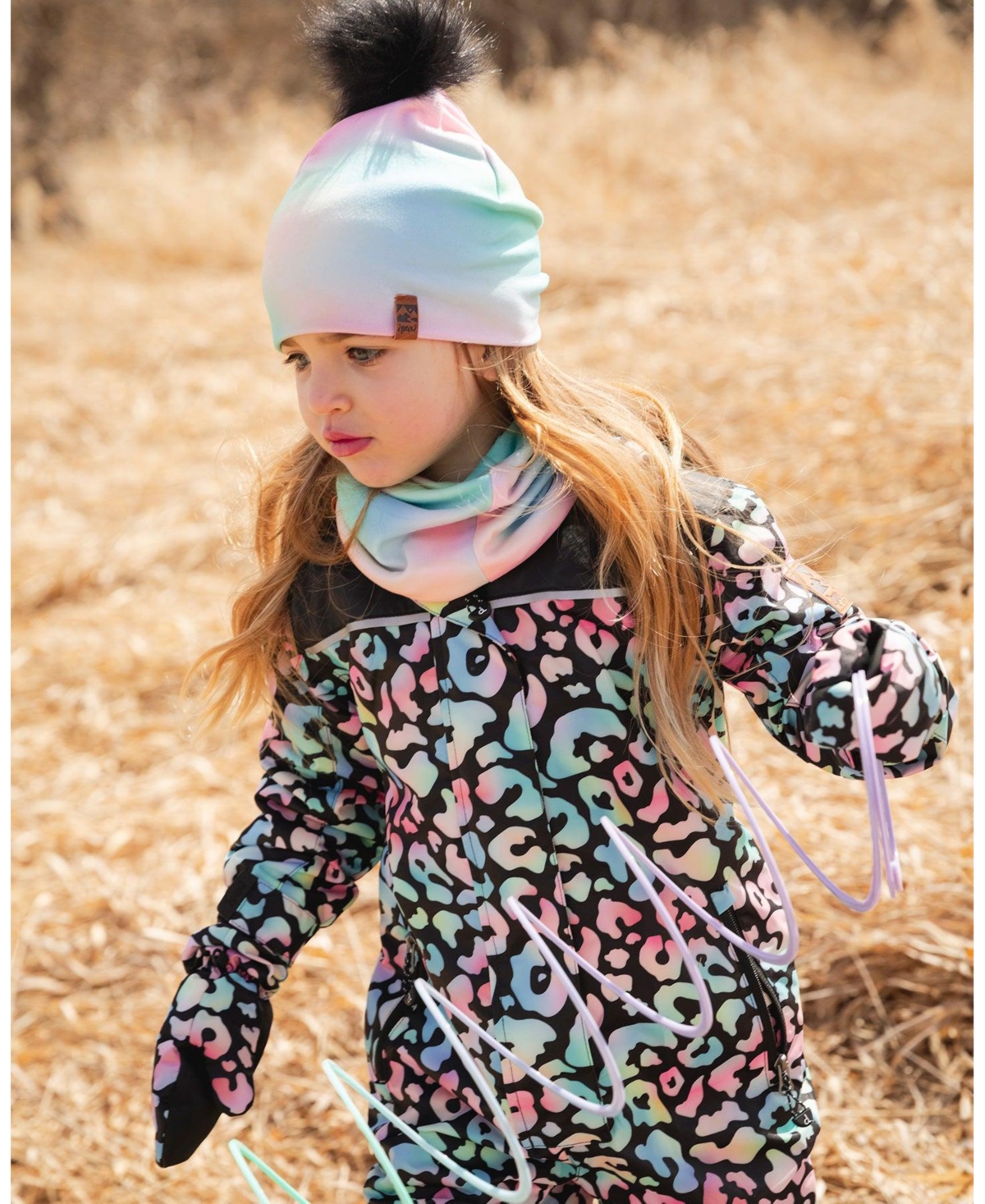 Deux par Deux Baby Girls Stretch Jersey Hatwith Pompom