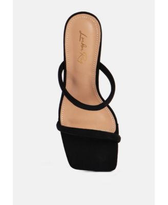 Womens Downtown Double Strap Fantasy Heel Sandals