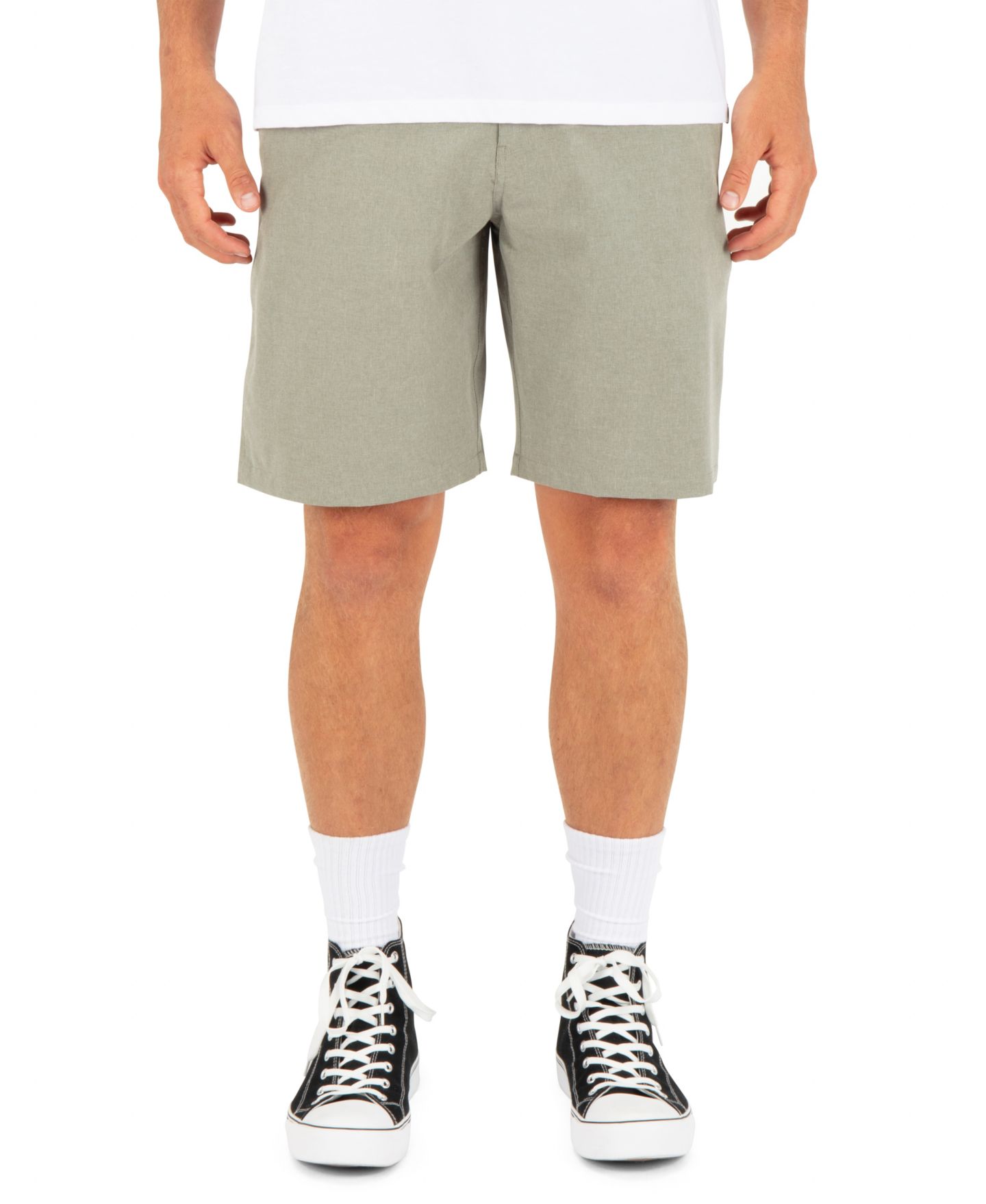 Мужские шорты Hurley Phantom Regular-Fit Walk, цвет: Оливковый — фото 1
