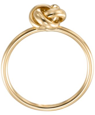 High Polished Loveknot Ring in 10k Yellow Gold