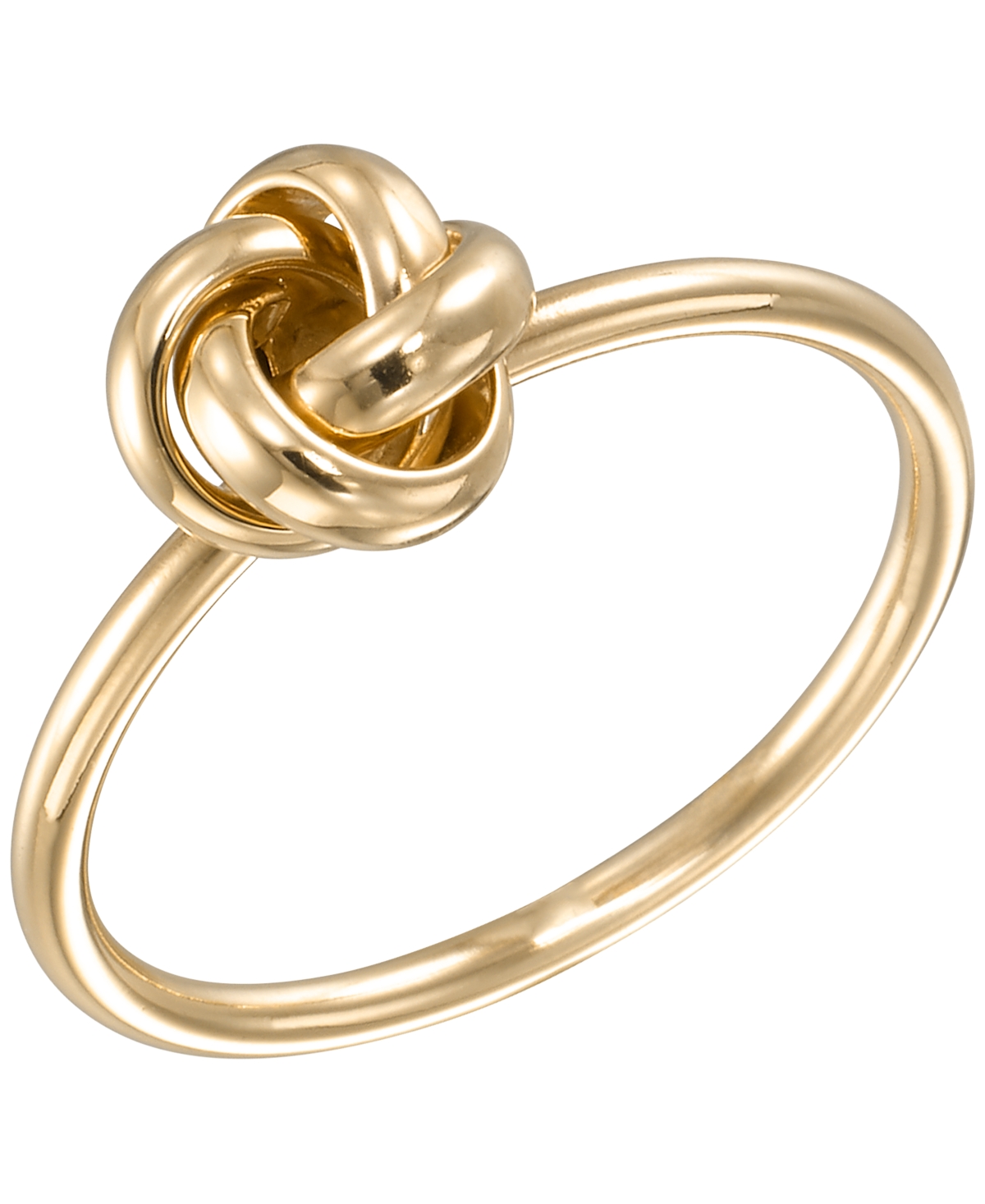 Macy's High Polished Loveknot Ring in 10k Yellow Gold - Yellow