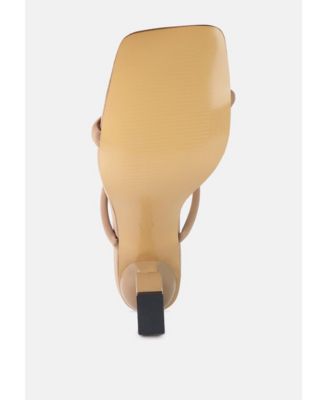 Womens Downtown Double Strap Fantasy Heel Sandals