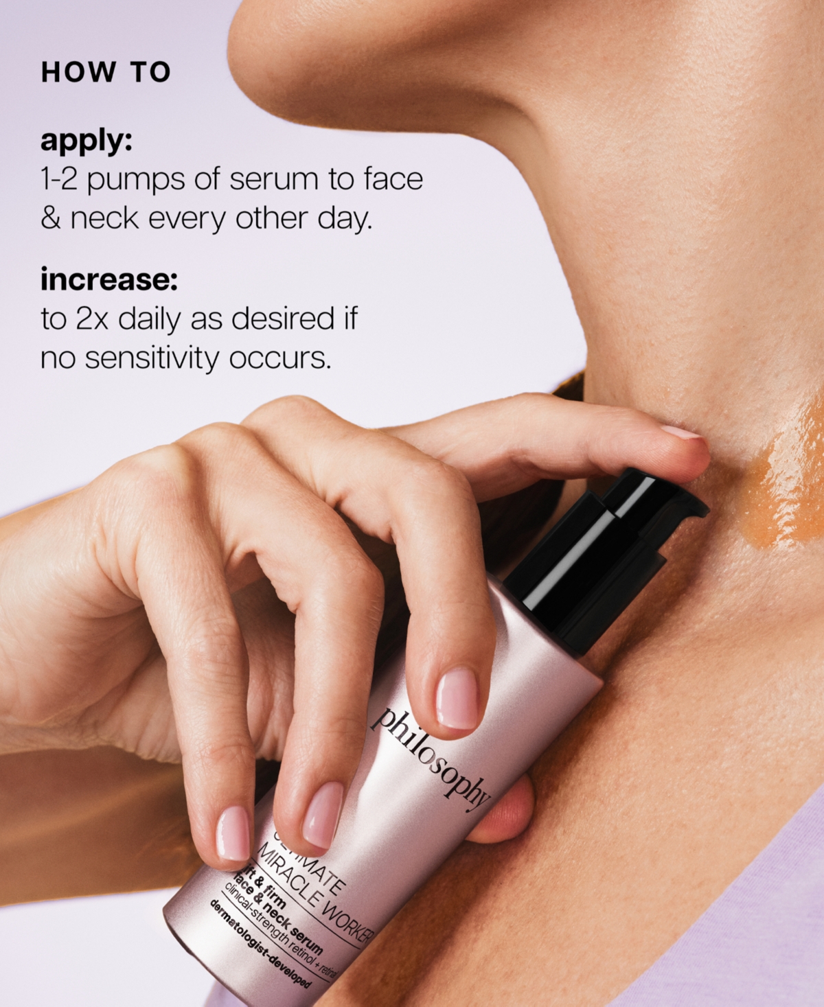 philosophy Ultimate Miracle Worker Lift and Firm Face and Neck Serum, 1.6 oz.