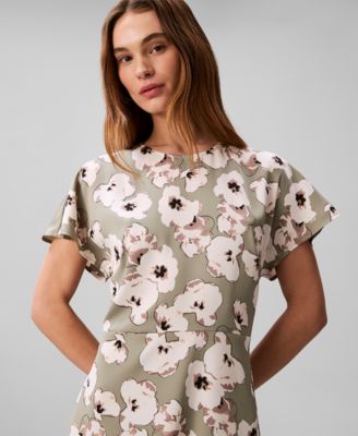 Women's Crewneck Midi Dress