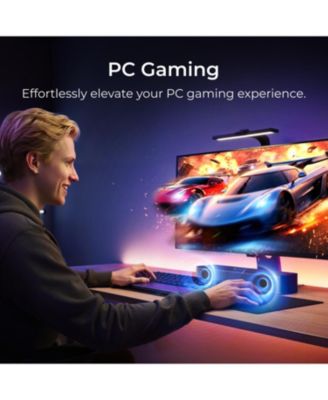 2.1ch Compact Sound Bar for TV, 3-Inch Built-in Subwoofer, App Control, 120W Peak Power,  Bluetooth 5.4 TV Sound Bar, Poseidon M20