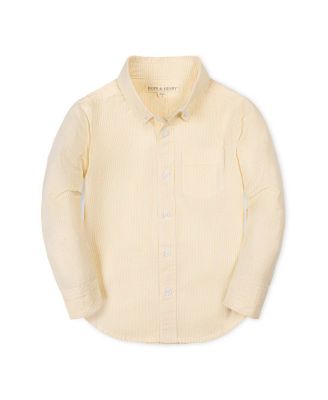Toddler Boys Organic Long Sleeve Seersucker Shirt