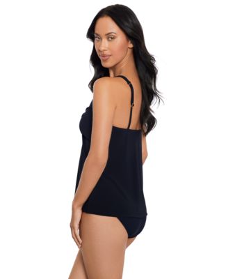 Women's Solids Akikio V-Neck Tankini Top