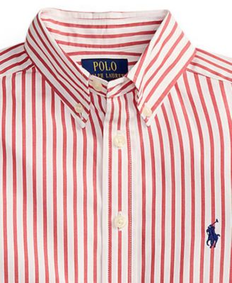 Boys' 8-20 Plaid Poplin Button-Down Collar Shirt